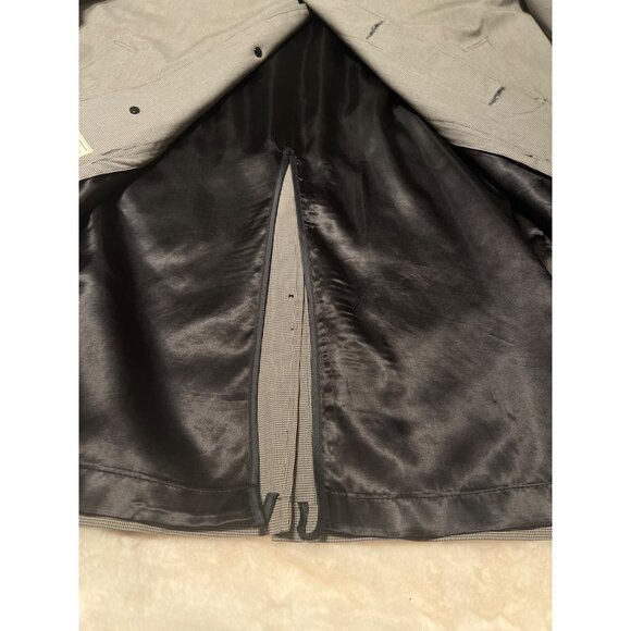 Vintage Brigadier by Curlee Men’s 42L Trench Coat–‎ Rain Repellent, Houndstooth - Picture 13 of 14